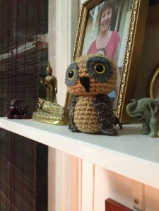 Owl that Angela crocheted