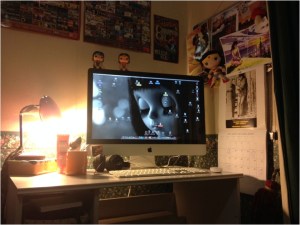 Melissa Keil's writing desk