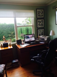 Kate's study with desk and computer in front of large window