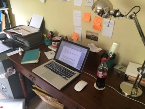 Sarah's workspace
