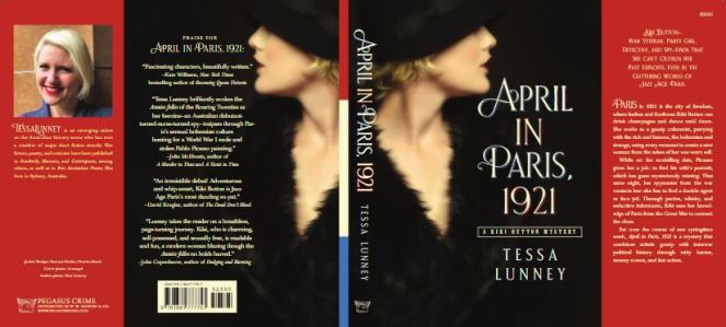 Writer Tessa Lunney Book Cover - April in Paris, 1921 - US version