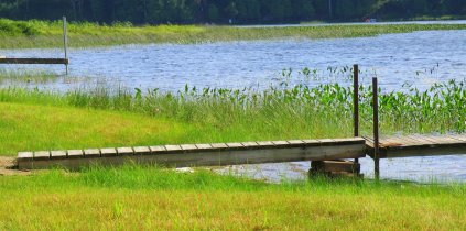 Dock on marsh