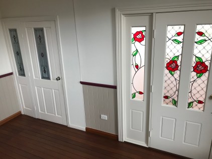 2 mismatched doors